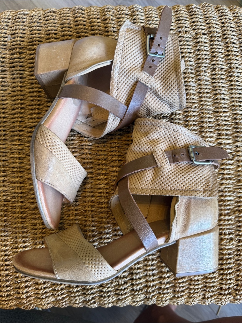 Miz Mooz Bradley Leather Heeled Sandals EU 37 US 6.5/7